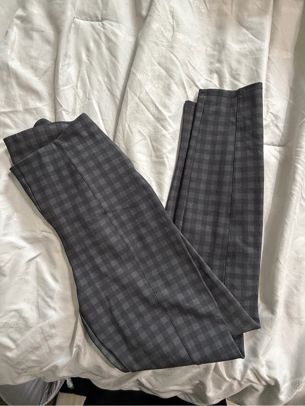 Lulu Grey Plaid Dress Pants